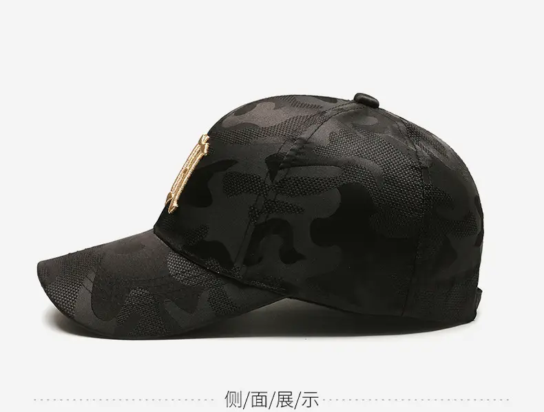 Women's Black Korean-style Baseball Cap with Embroidered Face Design — feature 6