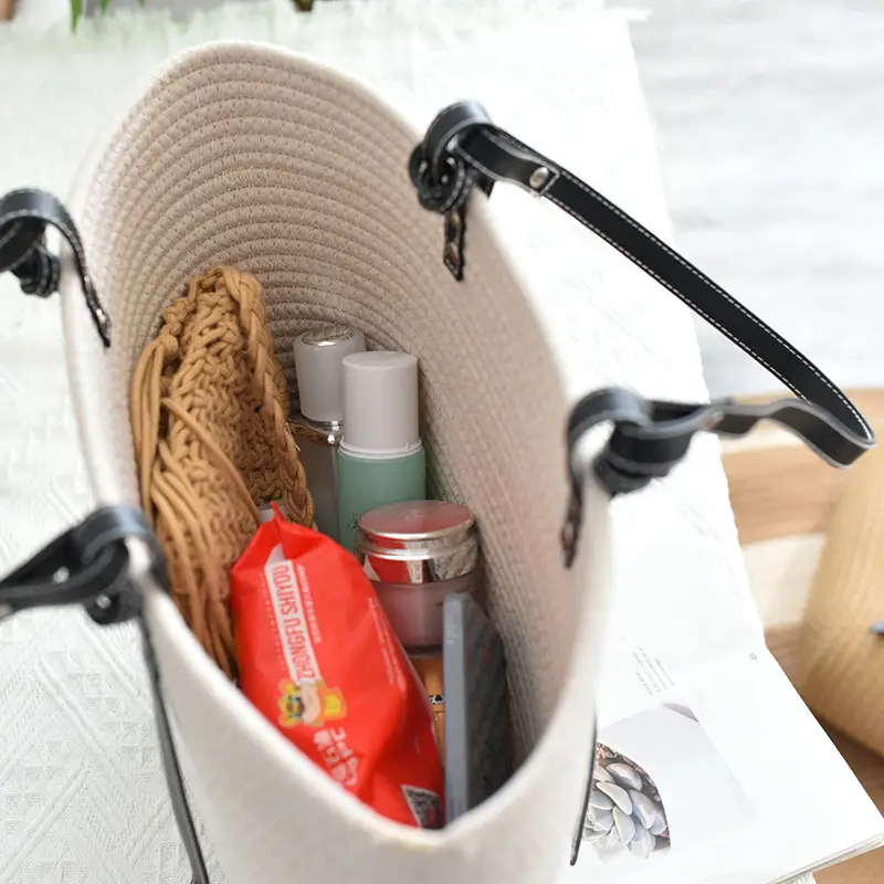 Women Woven Tote Bag Large Capacity Beach Use — feature 8