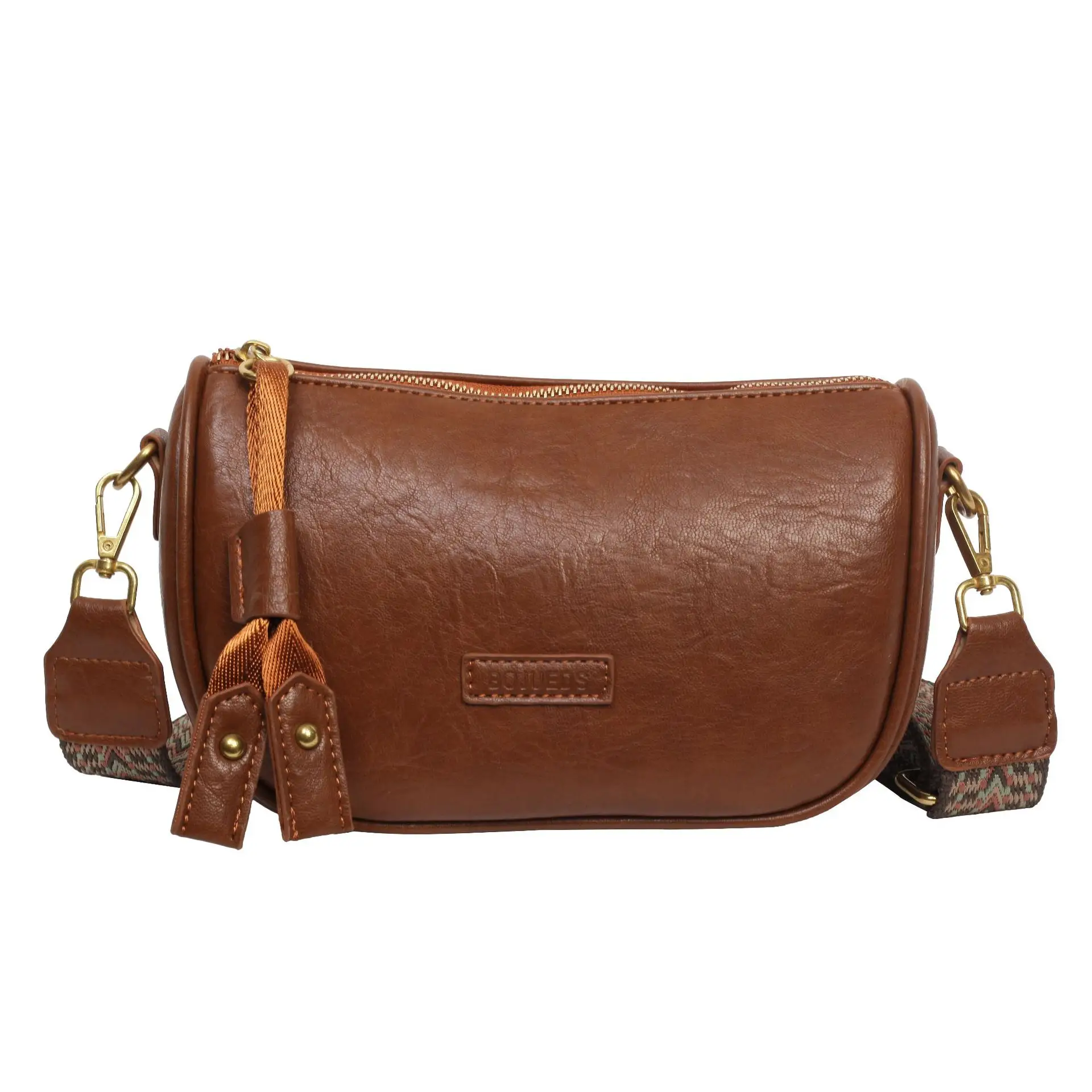 Women's 2023 Brown Messenger Bag Large Capacity Shoulder Bag