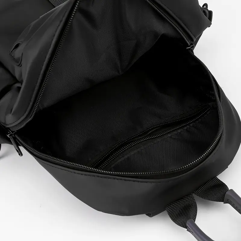 Men's Grey Nylon Shoulder Bag Winter Casual Riding Messenger - Image 6