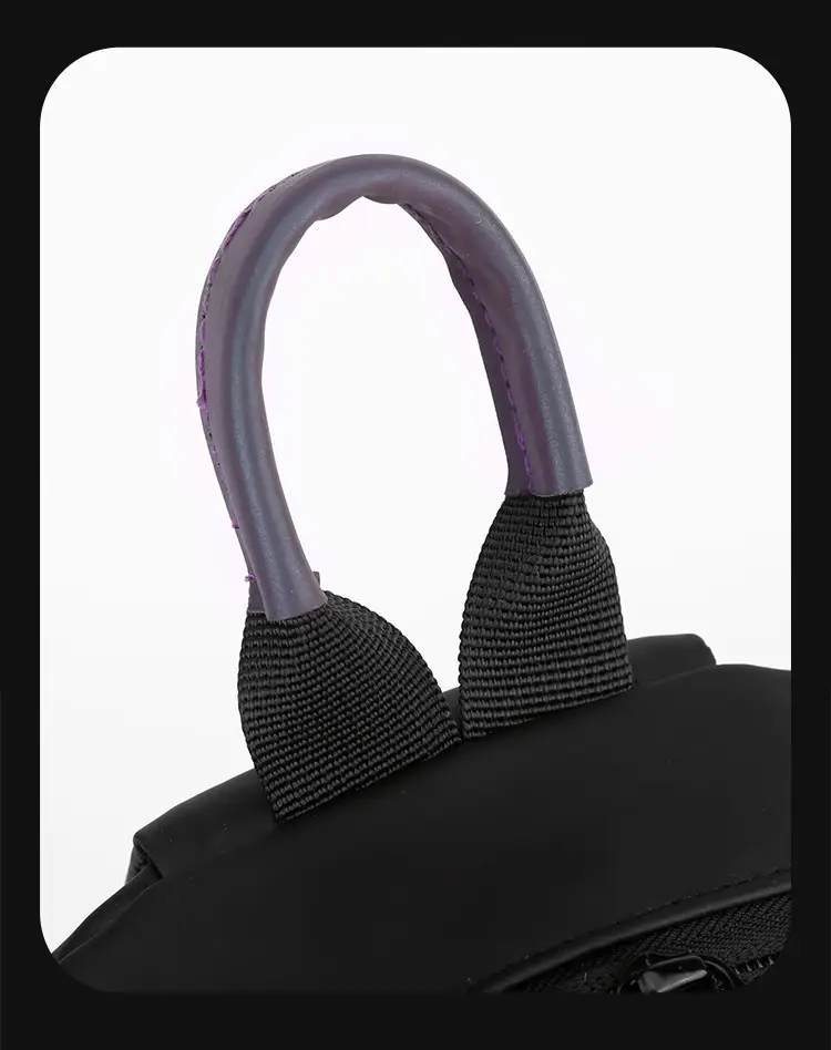 Men's Grey Nylon Shoulder Bag Winter Casual Riding Messenger — feature 25