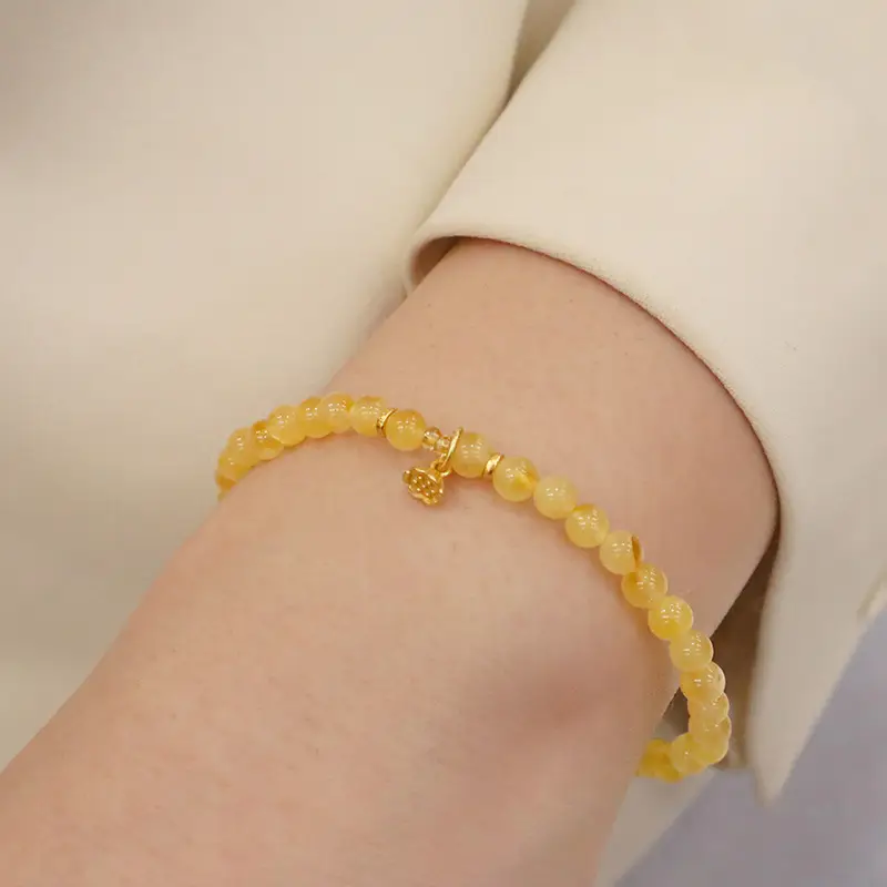 Natural Beeswax Bracelet with Tourmaline Salt Source — feature 11