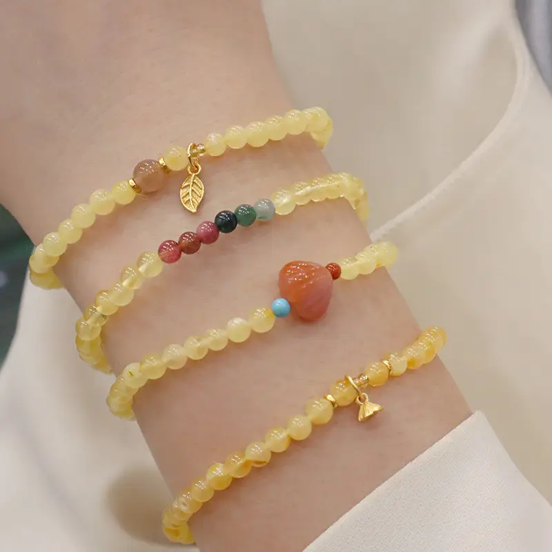 Natural Beeswax Bracelet with Tourmaline Salt Source — feature 13