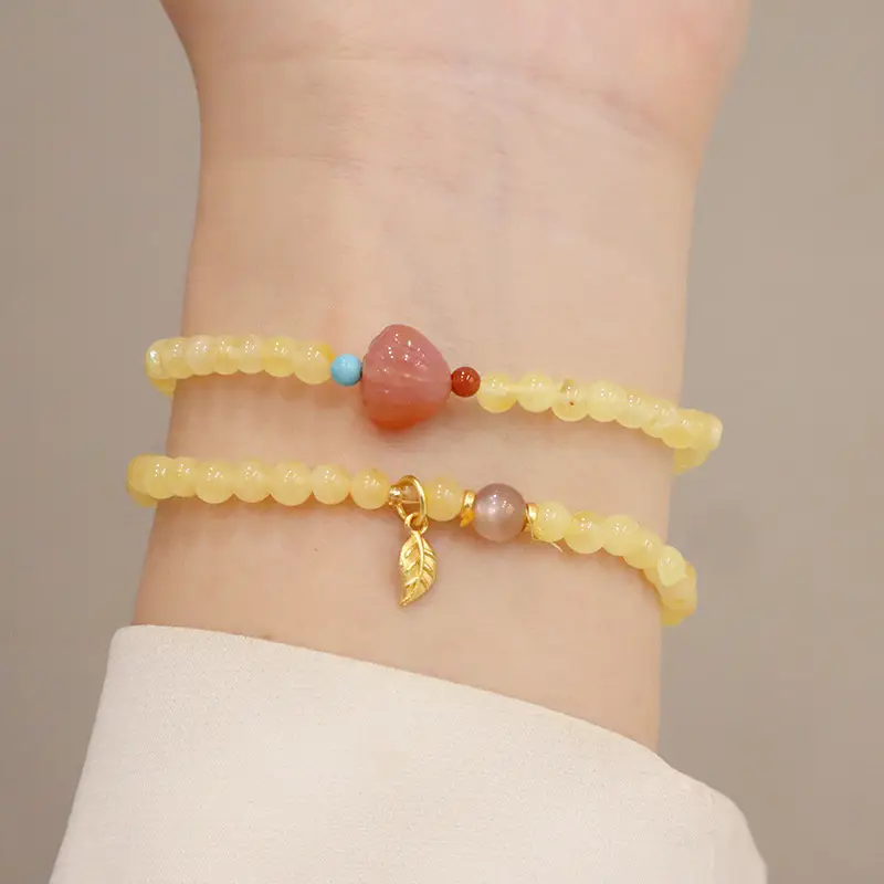 Natural Beeswax Bracelet with Tourmaline Salt Source — feature 15