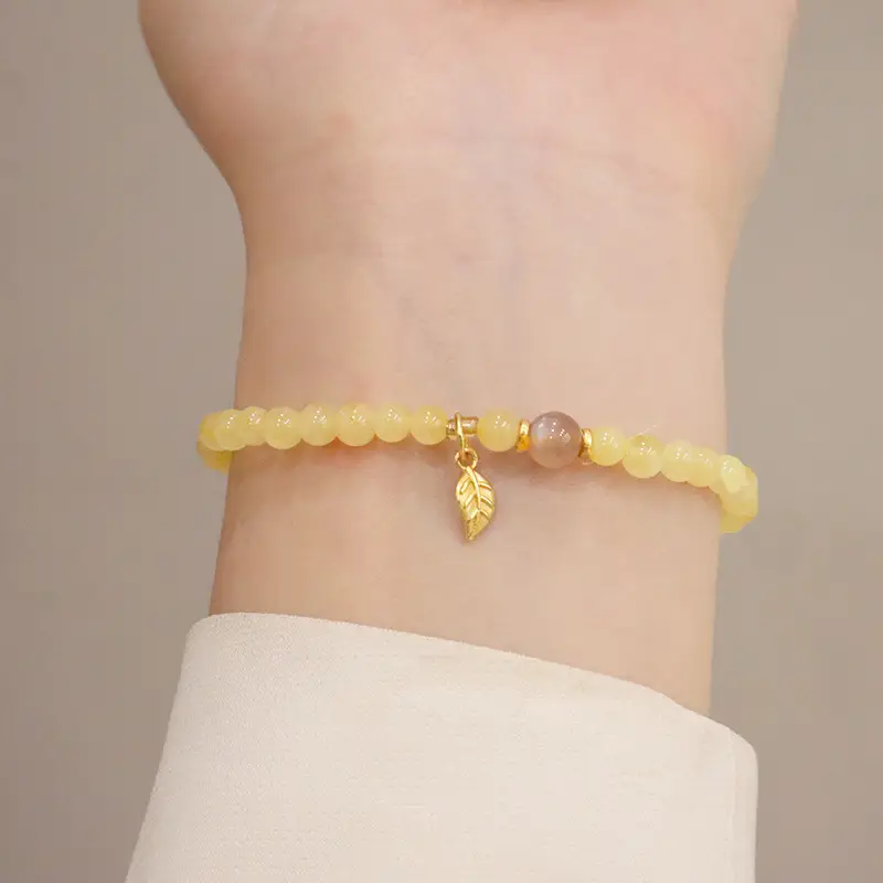 Natural Beeswax Bracelet with Tourmaline Salt Source — feature 16