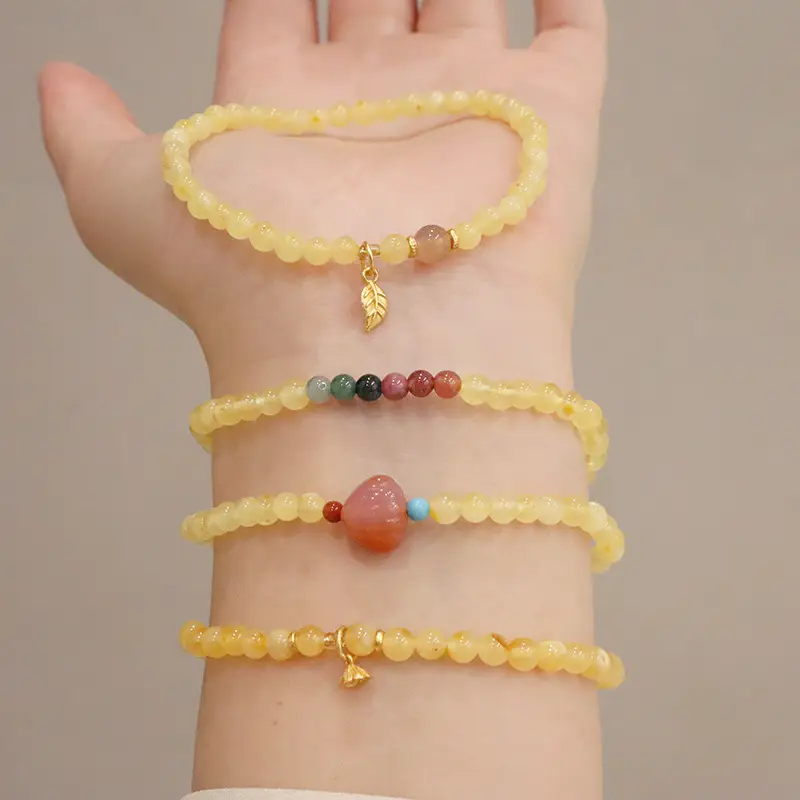 Natural Beeswax Bracelet with Tourmaline Salt Source — feature 5