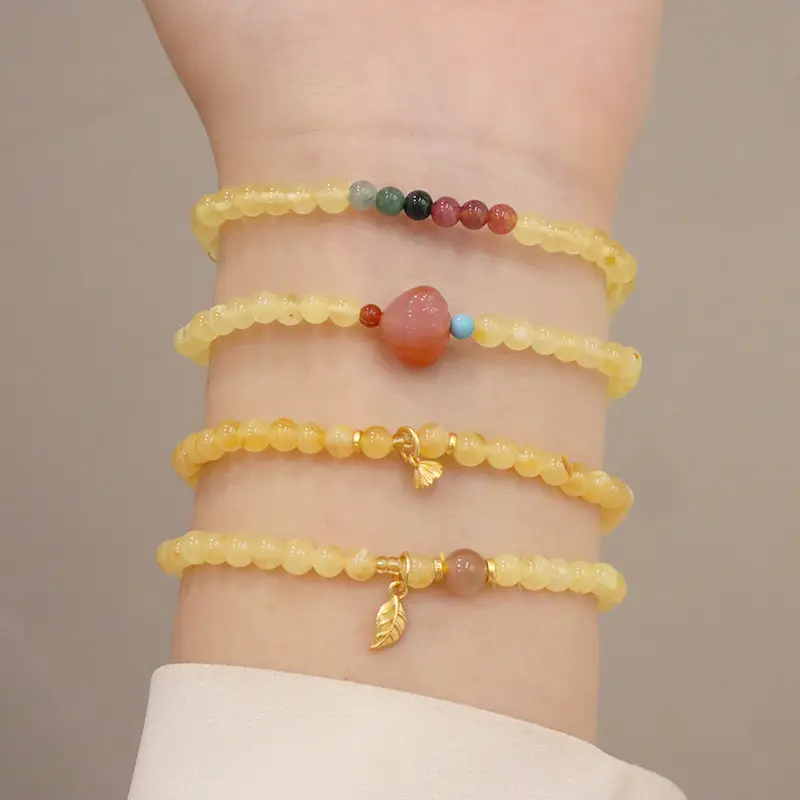 Natural Beeswax Bracelet with Tourmaline Salt Source — feature 6