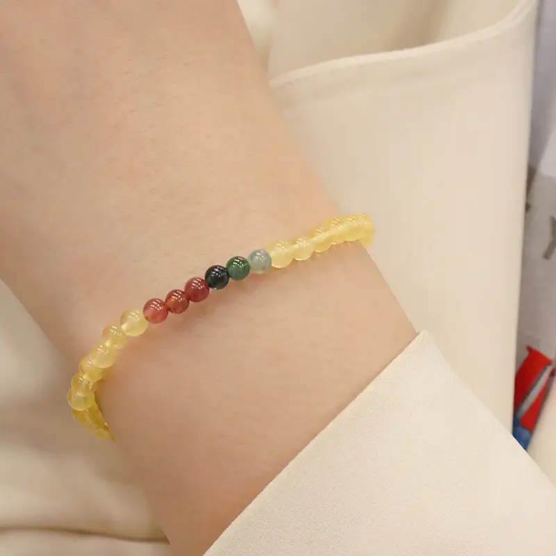 Natural Beeswax Bracelet with Tourmaline Salt Source — feature 8