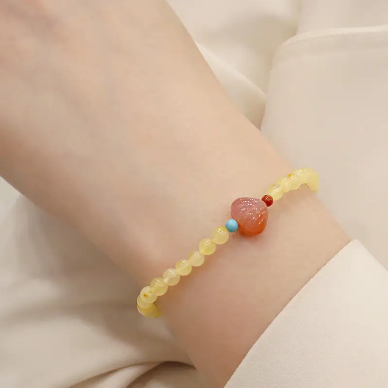 Natural Beeswax Bracelet with Tourmaline Salt Source — feature 9