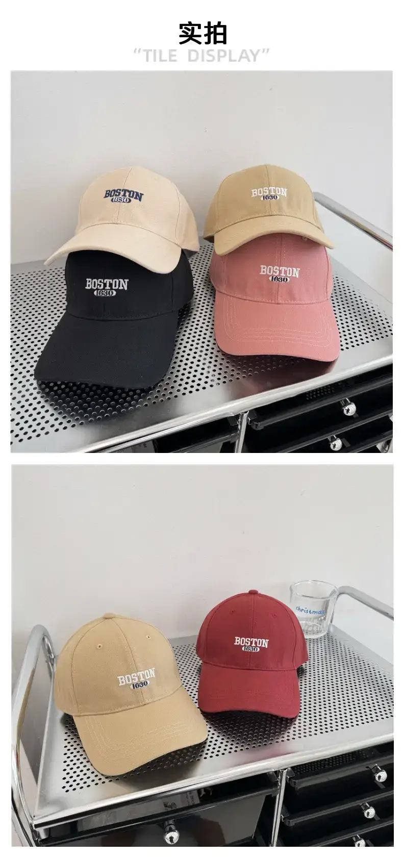 Boston Mugson Embroidered Baseball Cap for Men Women — feature 3