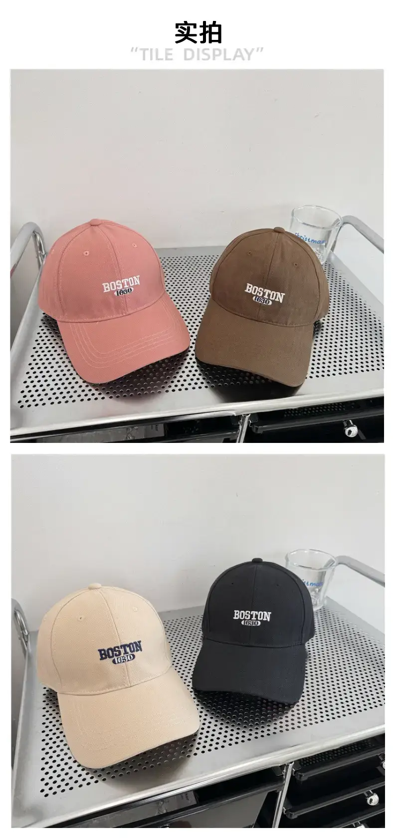 Boston Mugson Embroidered Baseball Cap for Men Women — feature 4