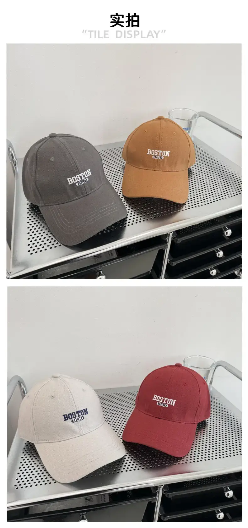 Boston Mugson Embroidered Baseball Cap for Men Women — feature 5