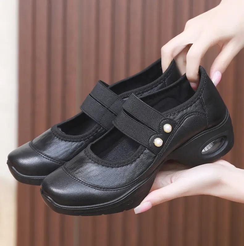 Square Dance Shoes Women's Soft Sole Not Tired Feet Middle-aged and Elderly Mothers Dance Shoes Comfortable Breathable Work Shoes Air Cushion Dance Shoes — feature 16