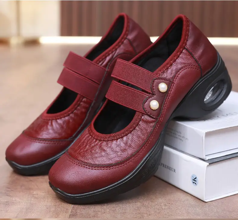 Square Dance Shoes Women's Soft Sole Not Tired Feet Middle-aged and Elderly Mothers Dance Shoes Comfortable Breathable Work Shoes Air Cushion Dance Shoes — feature 19