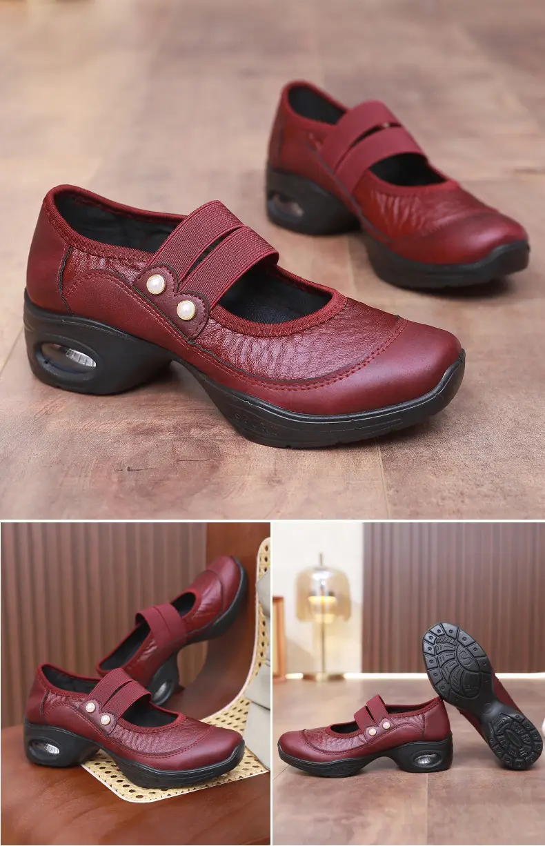 Square Dance Shoes Women's Soft Sole Not Tired Feet Middle-aged and Elderly Mothers Dance Shoes Comfortable Breathable Work Shoes Air Cushion Dance Shoes — feature 20