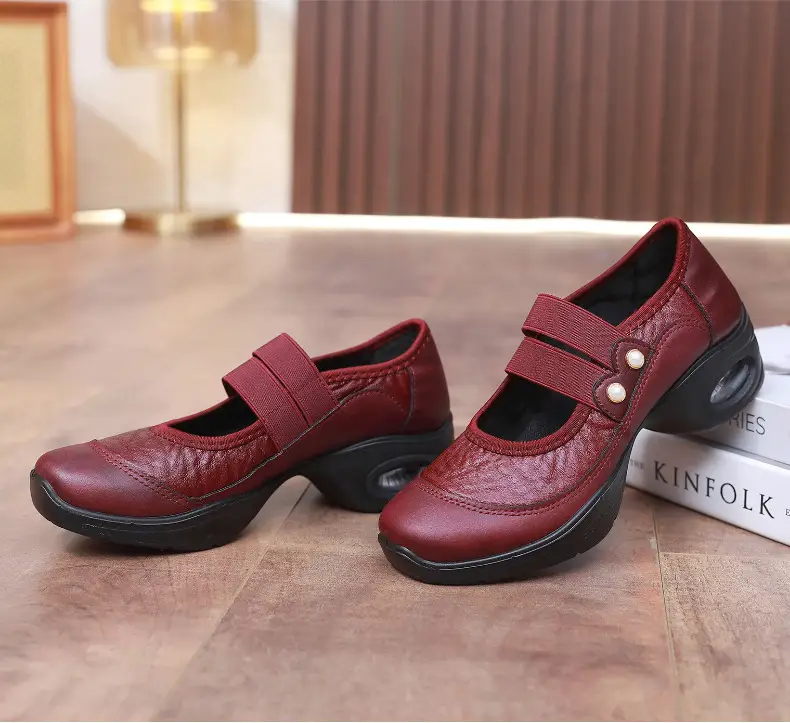 Square Dance Shoes Women's Soft Sole Not Tired Feet Middle-aged and Elderly Mothers Dance Shoes Comfortable Breathable Work Shoes Air Cushion Dance Shoes — feature 21