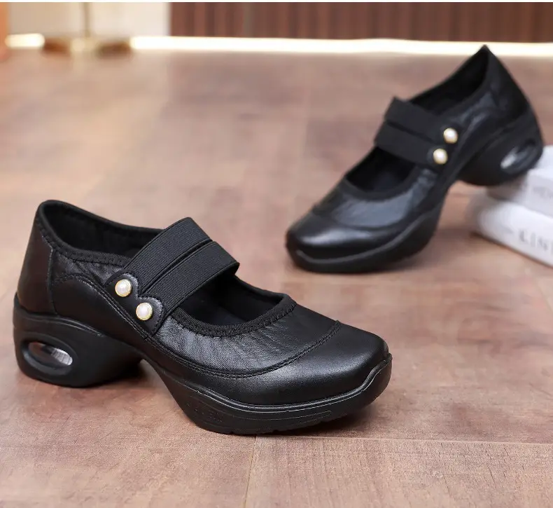 Square Dance Shoes Women's Soft Sole Not Tired Feet Middle-aged and Elderly Mothers Dance Shoes Comfortable Breathable Work Shoes Air Cushion Dance Shoes — feature 23