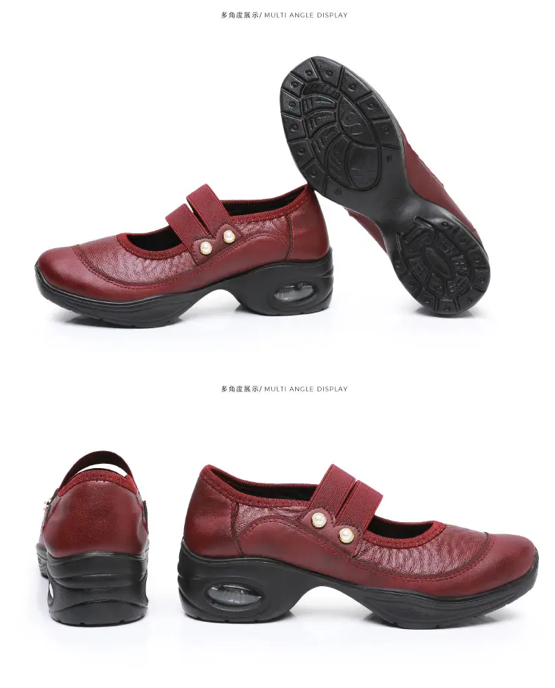 Square Dance Shoes Women's Soft Sole Not Tired Feet Middle-aged and Elderly Mothers Dance Shoes Comfortable Breathable Work Shoes Air Cushion Dance Shoes — feature 26