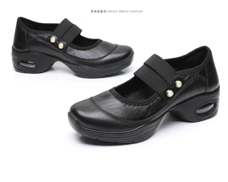 Square Dance Shoes Women's Soft Sole Not Tired Feet Middle-aged and Elderly Mothers Dance Shoes Comfortable Breathable Work Shoes Air Cushion Dance Shoes — feature 30