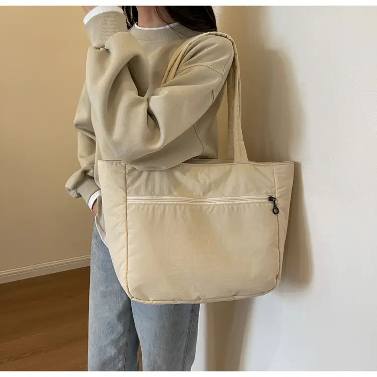 New Green Nylon Tote Bag for Students Commute Work — feature 29