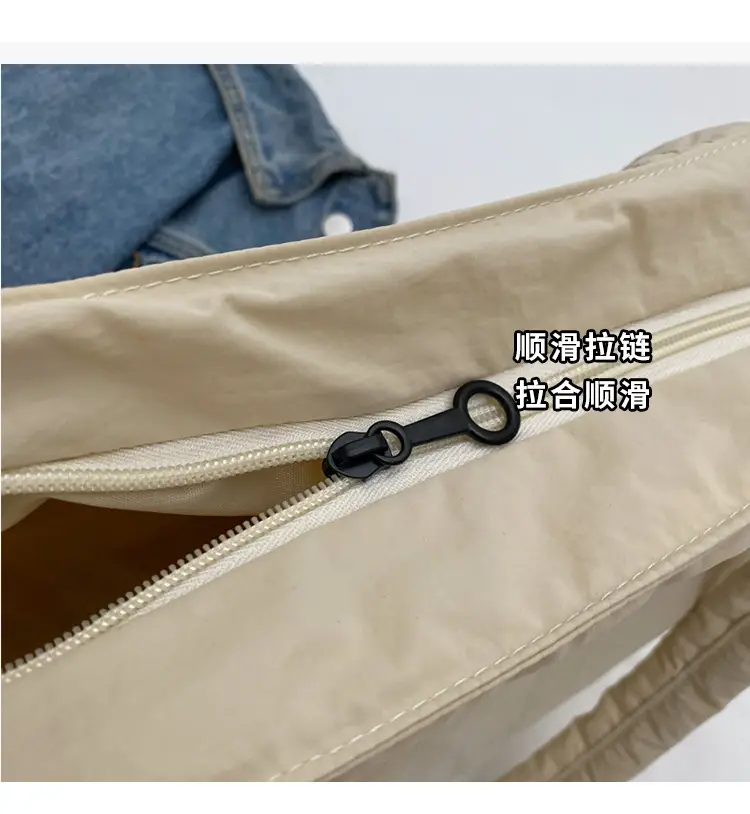 New Green Nylon Tote Bag for Students Commute Work — feature 3