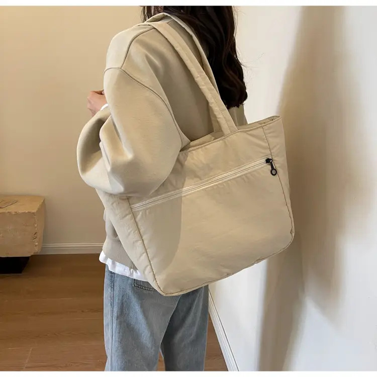 New Green Nylon Tote Bag for Students Commute Work — feature 31