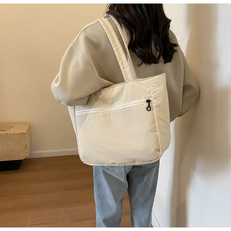 New Green Nylon Tote Bag for Students Commute Work — feature 32