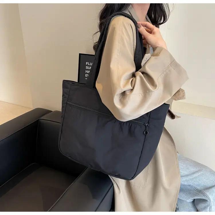 New Green Nylon Tote Bag for Students Commute Work — feature 35