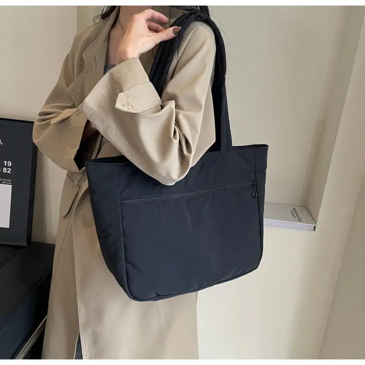 New Green Nylon Tote Bag for Students Commute Work — feature 37