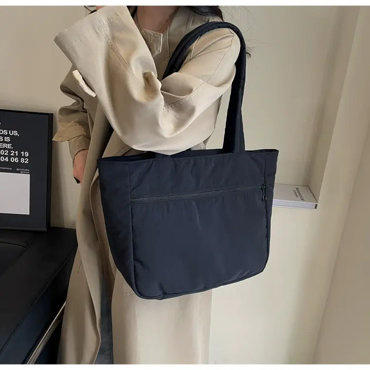 New Green Nylon Tote Bag for Students Commute Work — feature 39