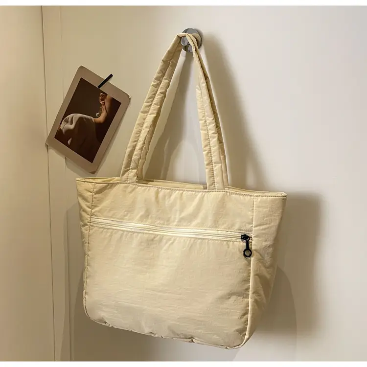 New Green Nylon Tote Bag for Students Commute Work — feature 43