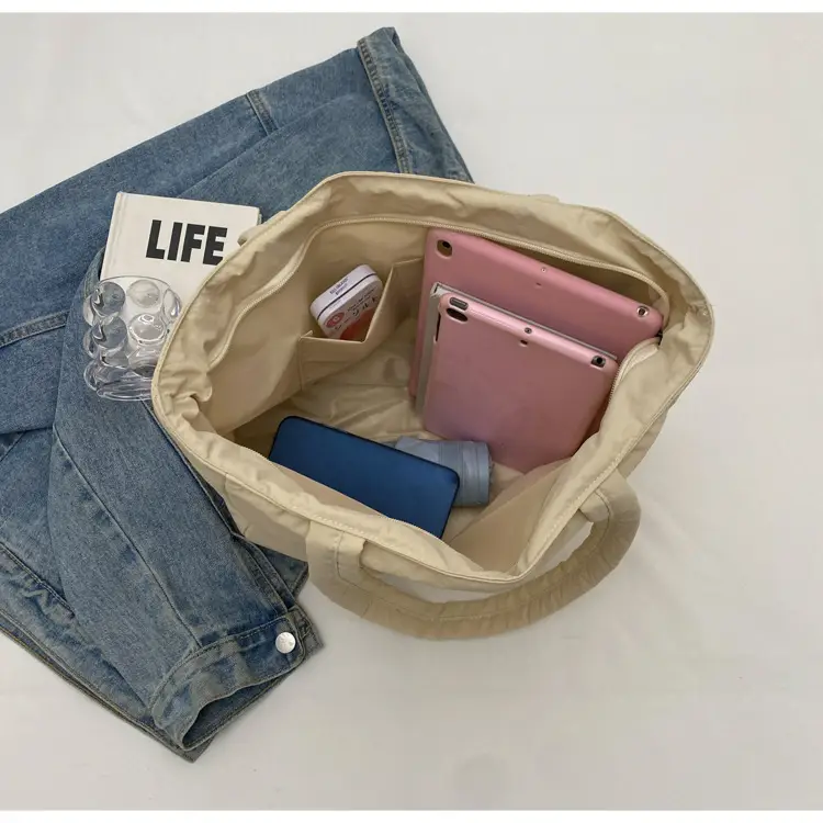 New Green Nylon Tote Bag for Students Commute Work — feature 48