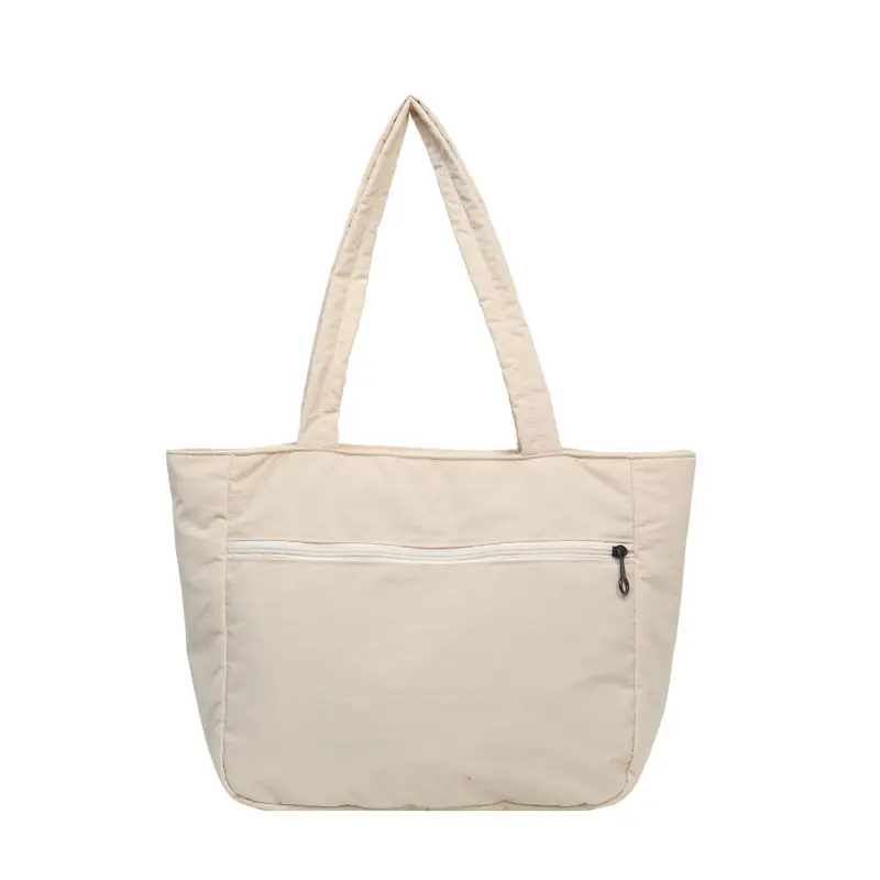 New Green Nylon Tote Bag for Students Commute Work - Image 2