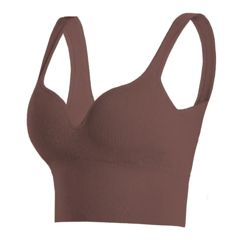 3D Seamless Sports Bra Light Blue Adjustable Cup - Image 10