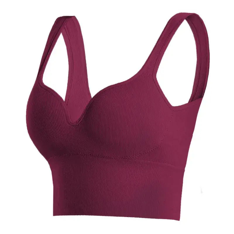 3D Seamless Sports Bra Light Blue Adjustable Cup - Image 11
