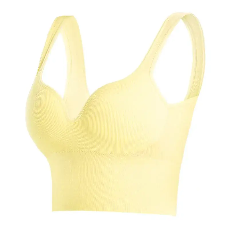 3D Seamless Sports Bra Light Blue Adjustable Cup - Image 12