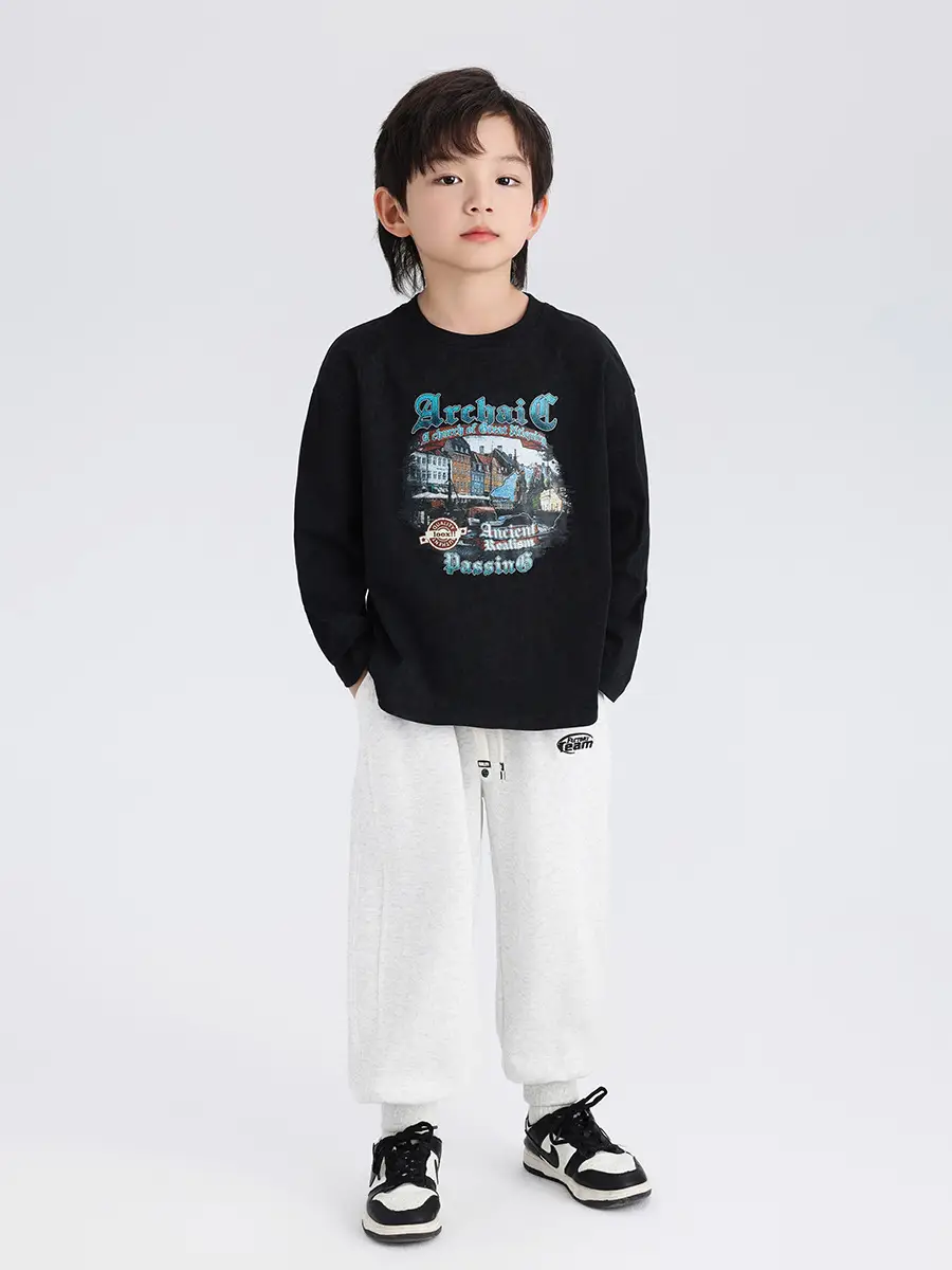 2024 Boys Long Sleeve T-Shirt Blue Graphic Print - Image 6