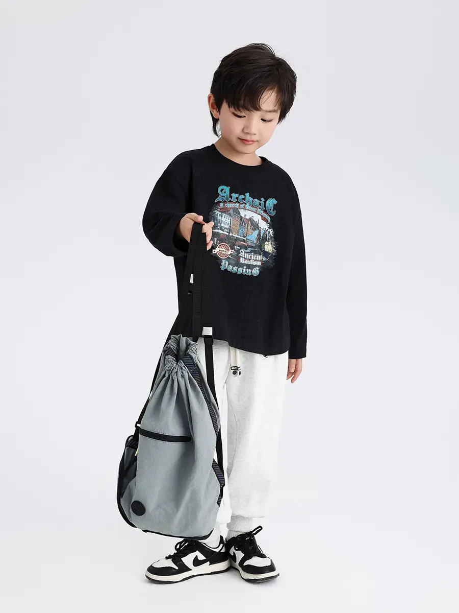 2024 Boys Long Sleeve T-Shirt Blue Graphic Print - Image 7