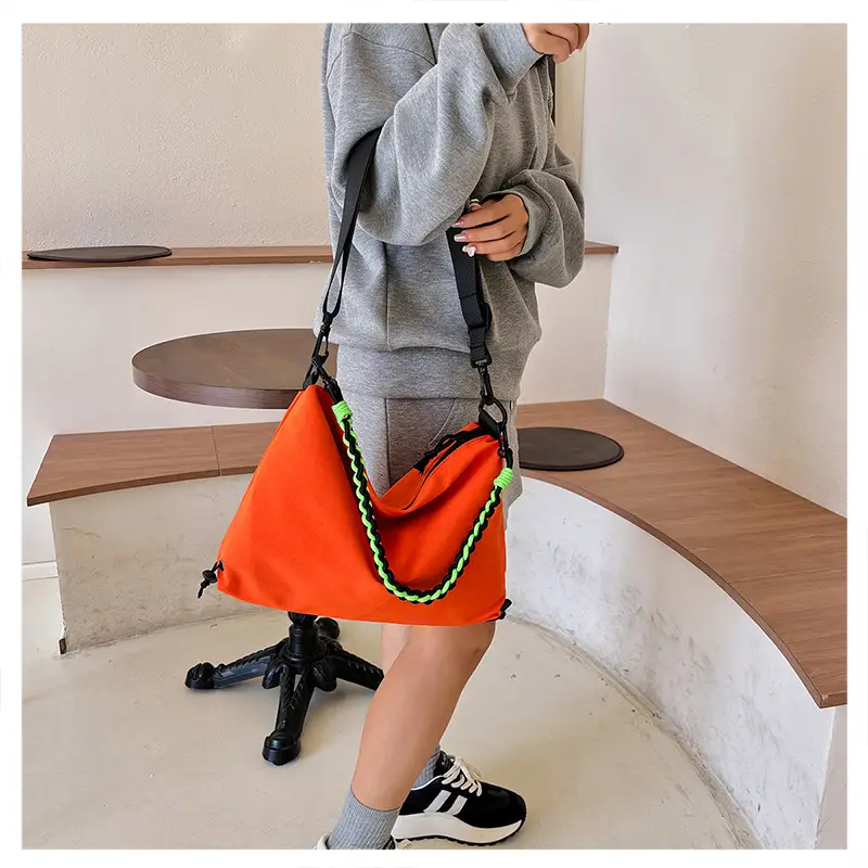 2026 Women Canvas Crossbody Bag Orange Green Embroidery — feature 22