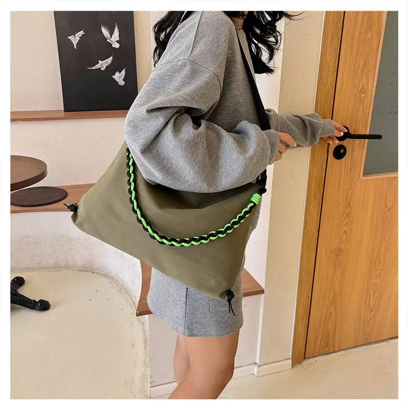 2026 Women Canvas Crossbody Bag Orange Green Embroidery — feature 25