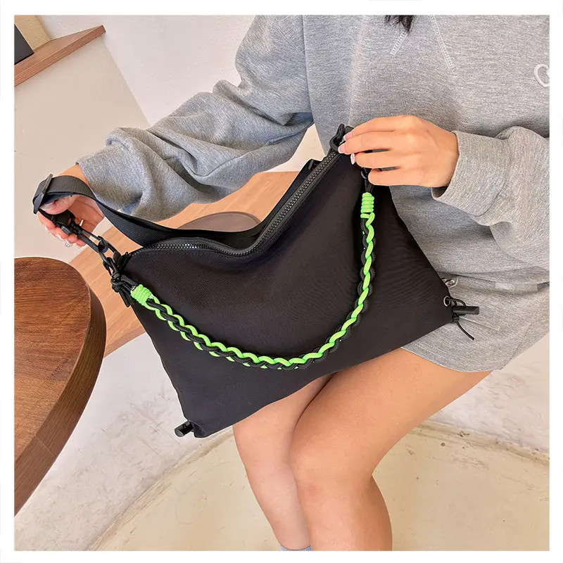 2026 Women Canvas Crossbody Bag Orange Green Embroidery — feature 27