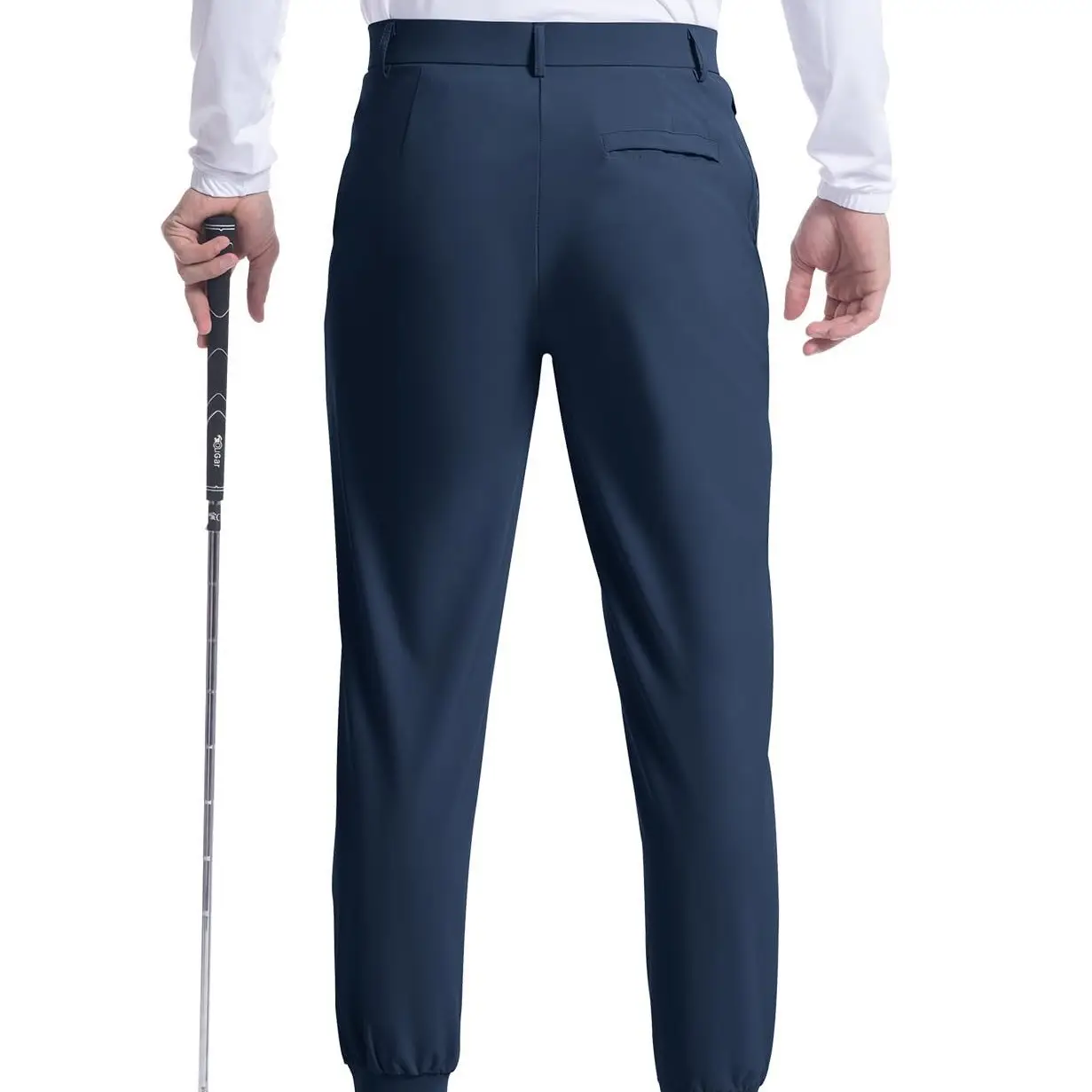 Men's Black Elastic Jogging Slim Trousers Four Season