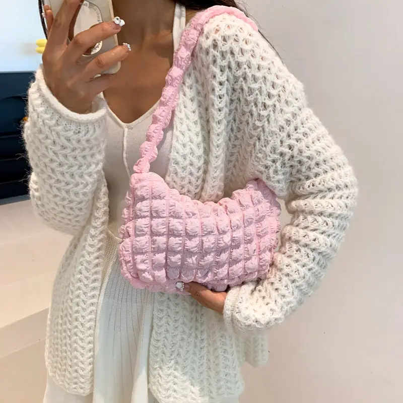 Cloud Puff Bag Girl Fashion Pleated Shoulder Bag - Image 10
