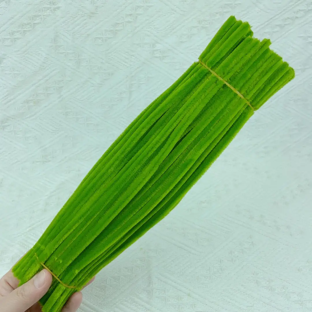 Twisted stick macaron color super dense handmade wool strips Children diy educational toys art bouquet material package wholesale