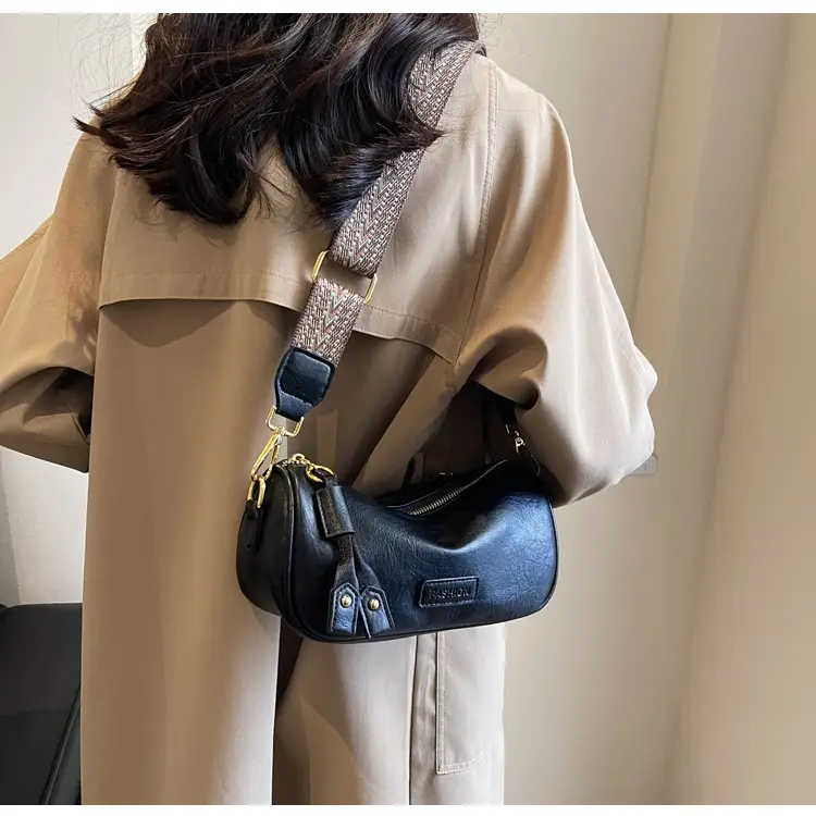 Women's 2023 PU Leather Crossbody Bag Brown — feature 16