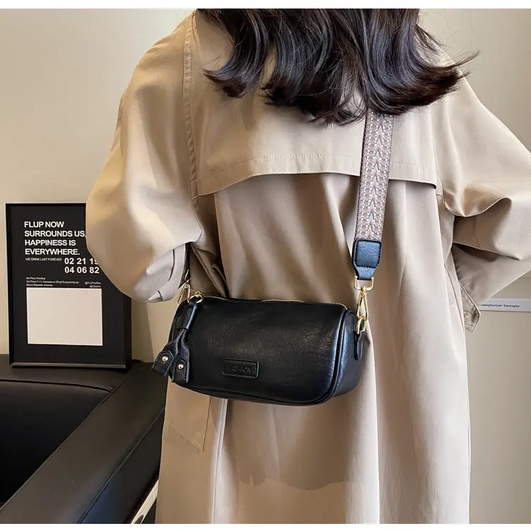 Women's 2023 PU Leather Crossbody Bag Brown — feature 17