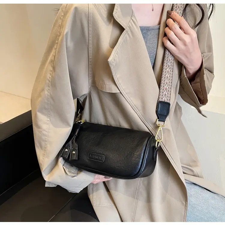 Women's 2023 PU Leather Crossbody Bag Brown — feature 19