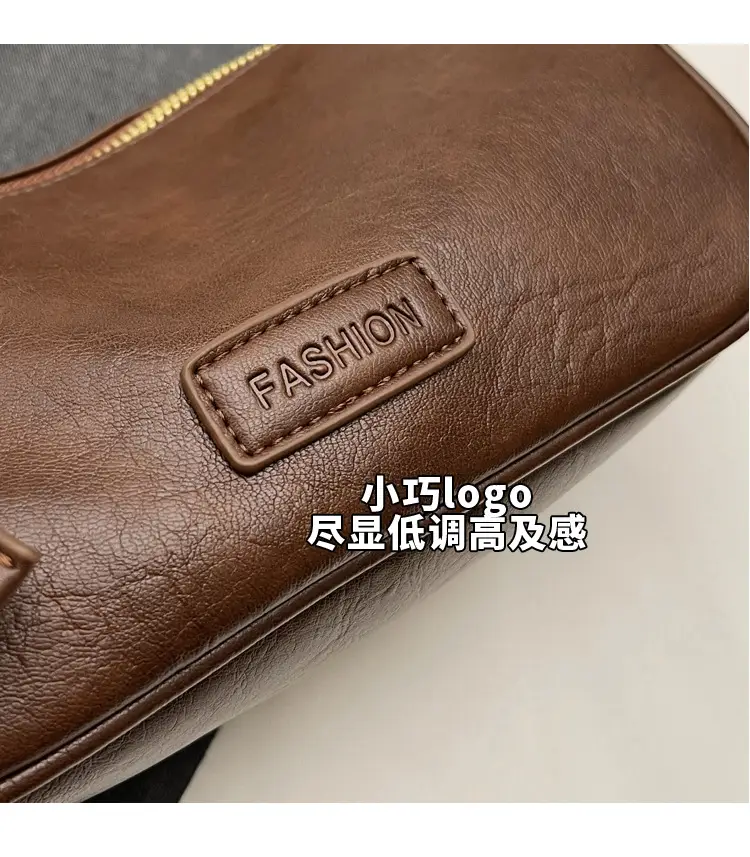 Women's 2023 PU Leather Crossbody Bag Brown — feature 4