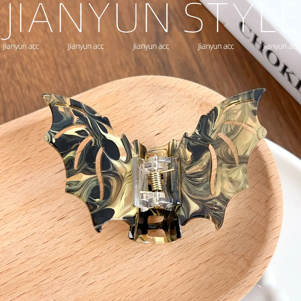 Gothic Style Bat Acrylic Hair Clip for Women - Image 4