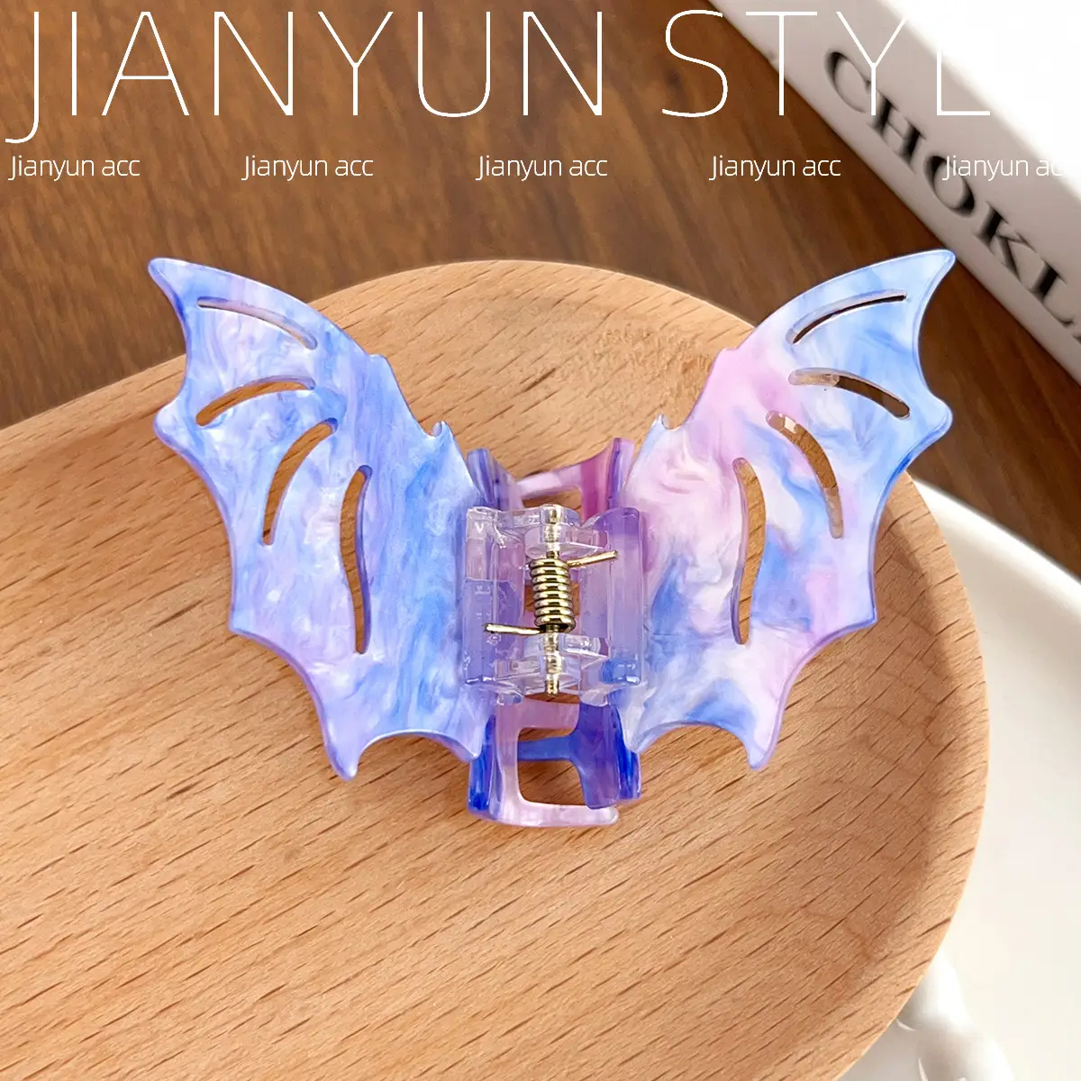 Gothic Style Bat Acrylic Hair Clip for Women - Image 5